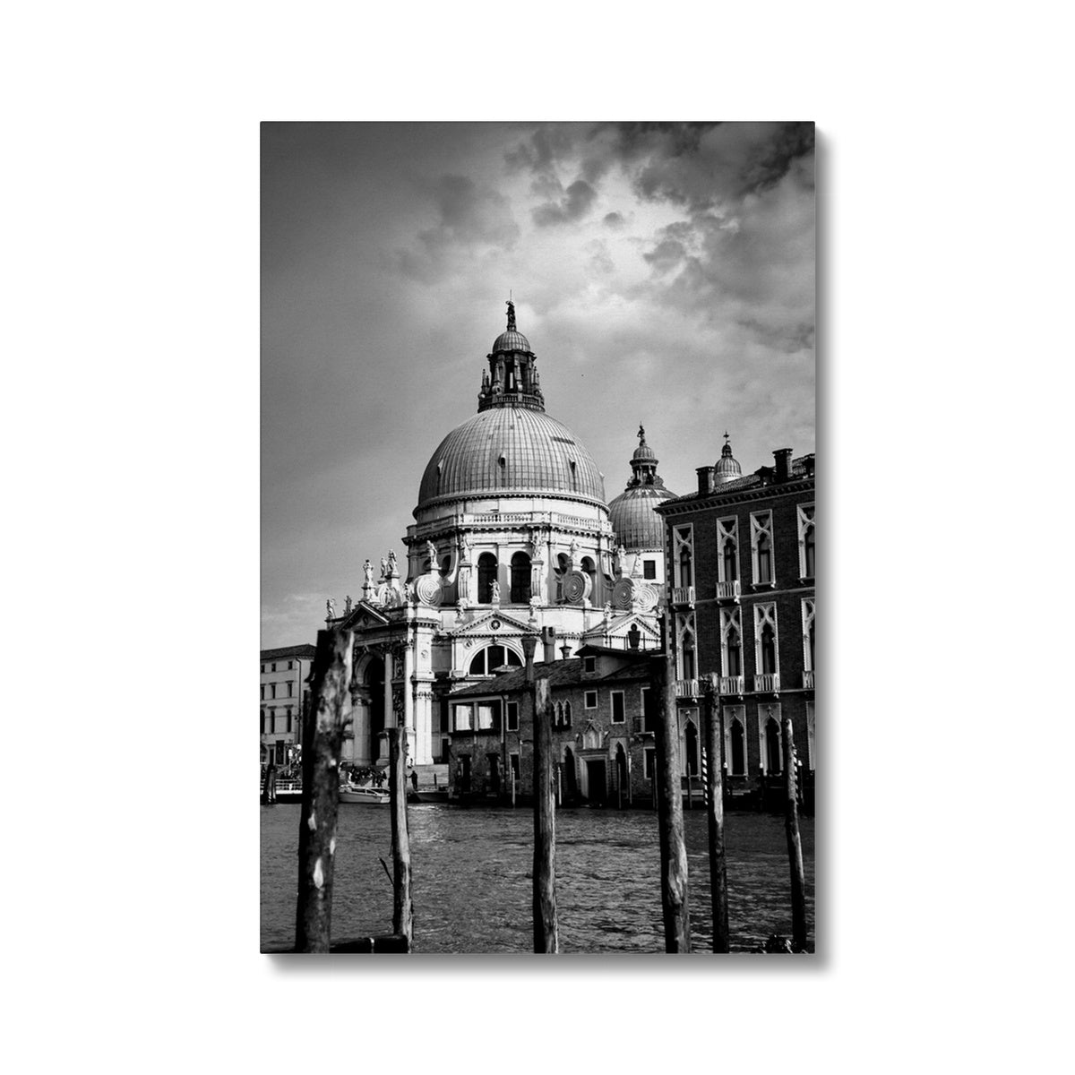 Venice Basilica B&W Canvas