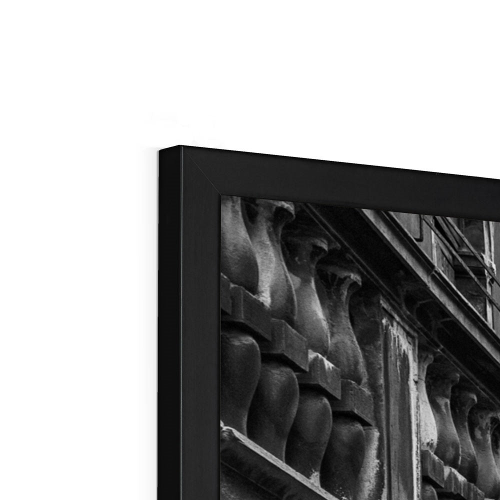 Venice Canals B&W Framed Print