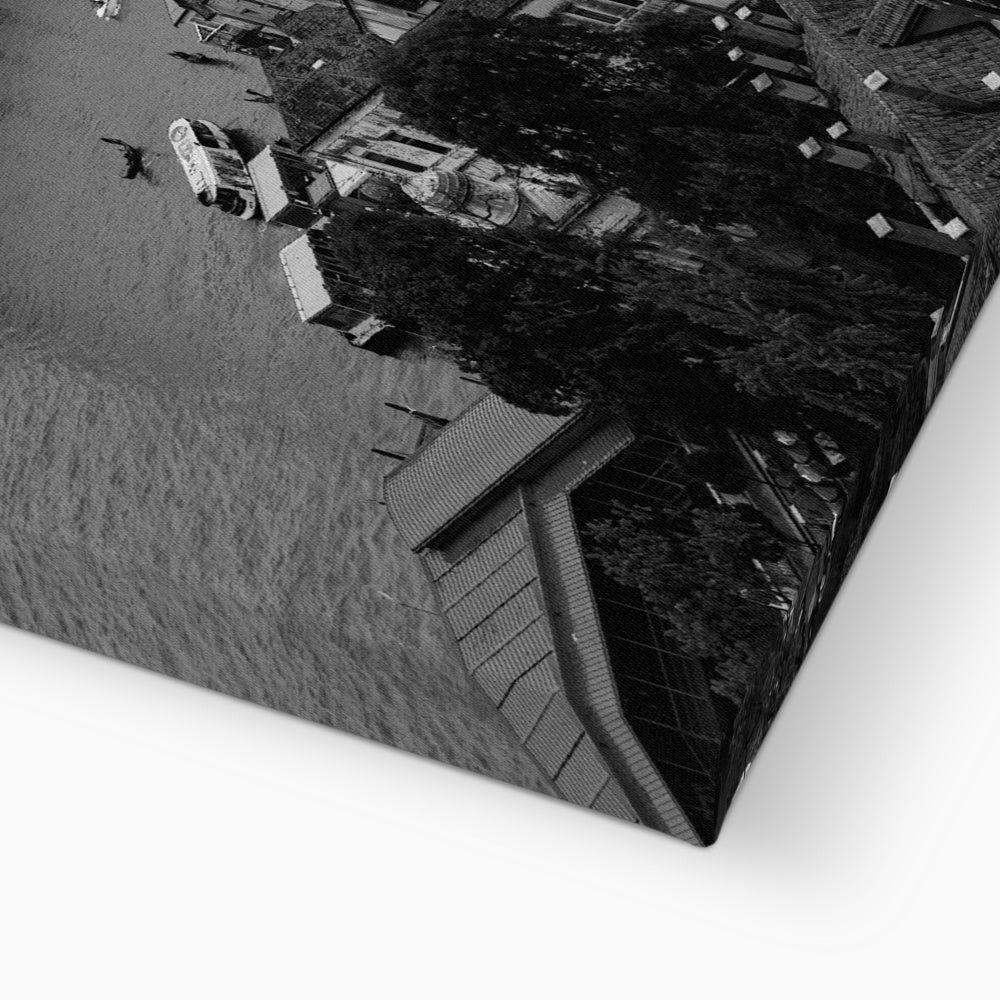 Venice Views B&W Canvas
