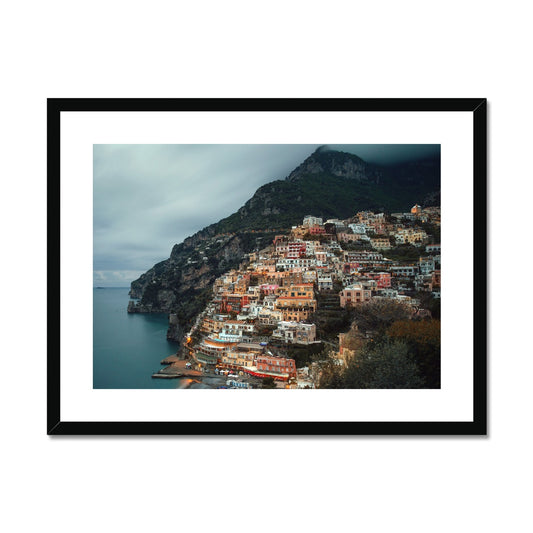 Positano Dusk Framed & Mounted Print