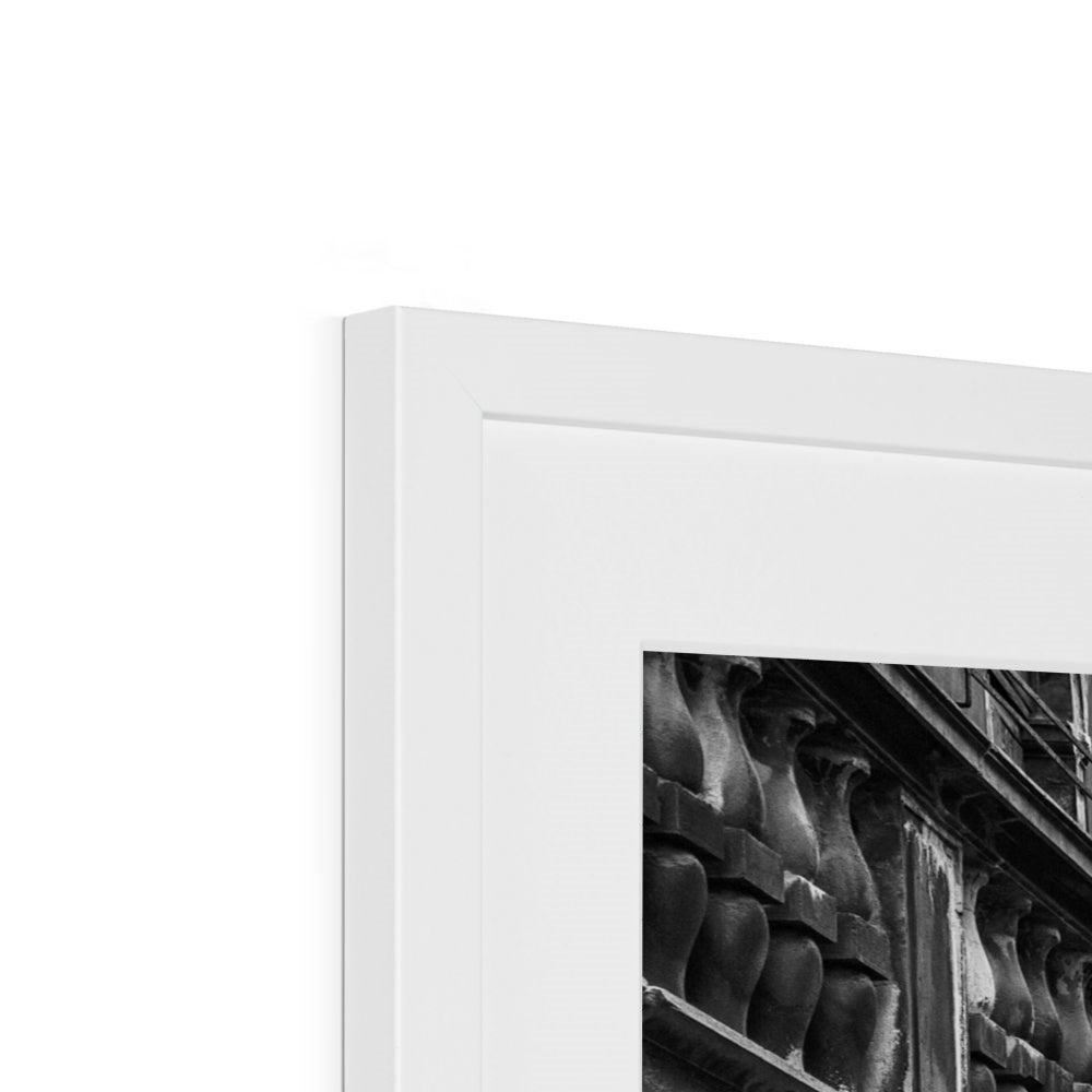 Venice Canals B&W Framed & Mounted Print