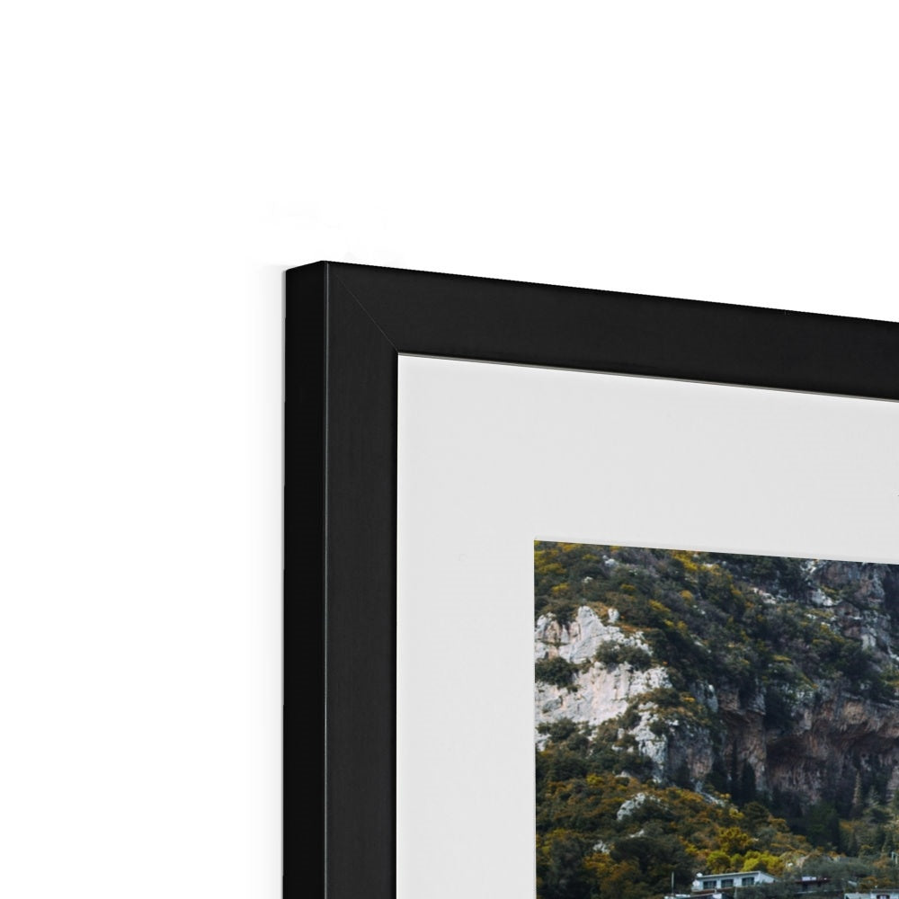 Positano Cliffs Framed & Mounted Print