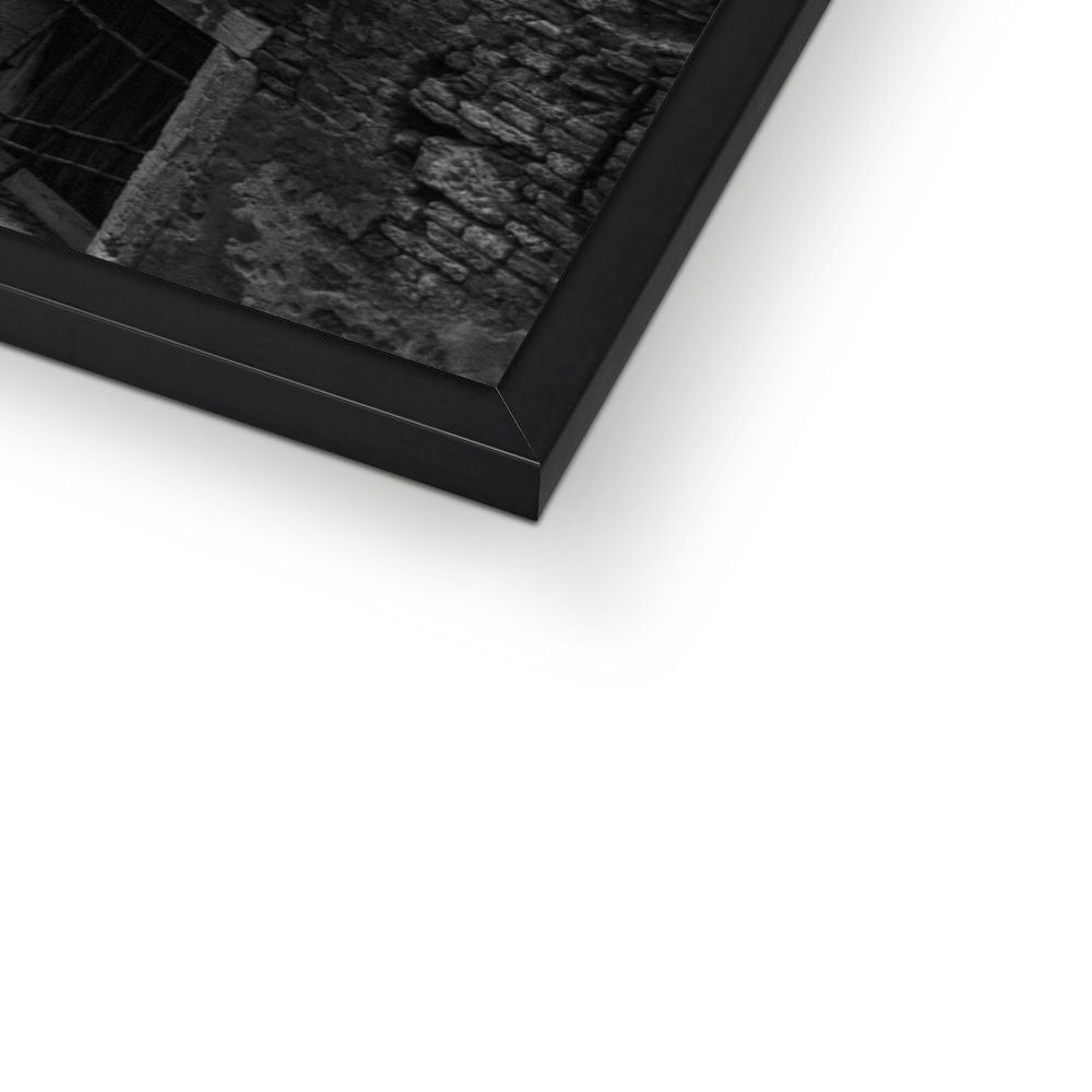 Venice Canals B&W Framed Print