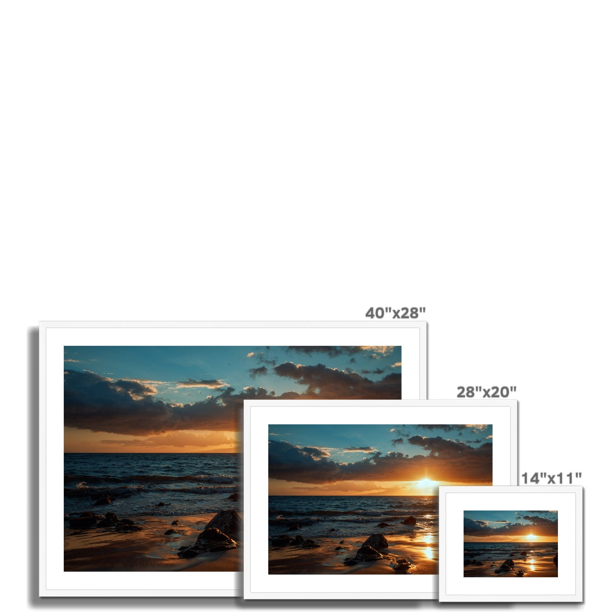 Maui Sunset Framed & Mounted Print