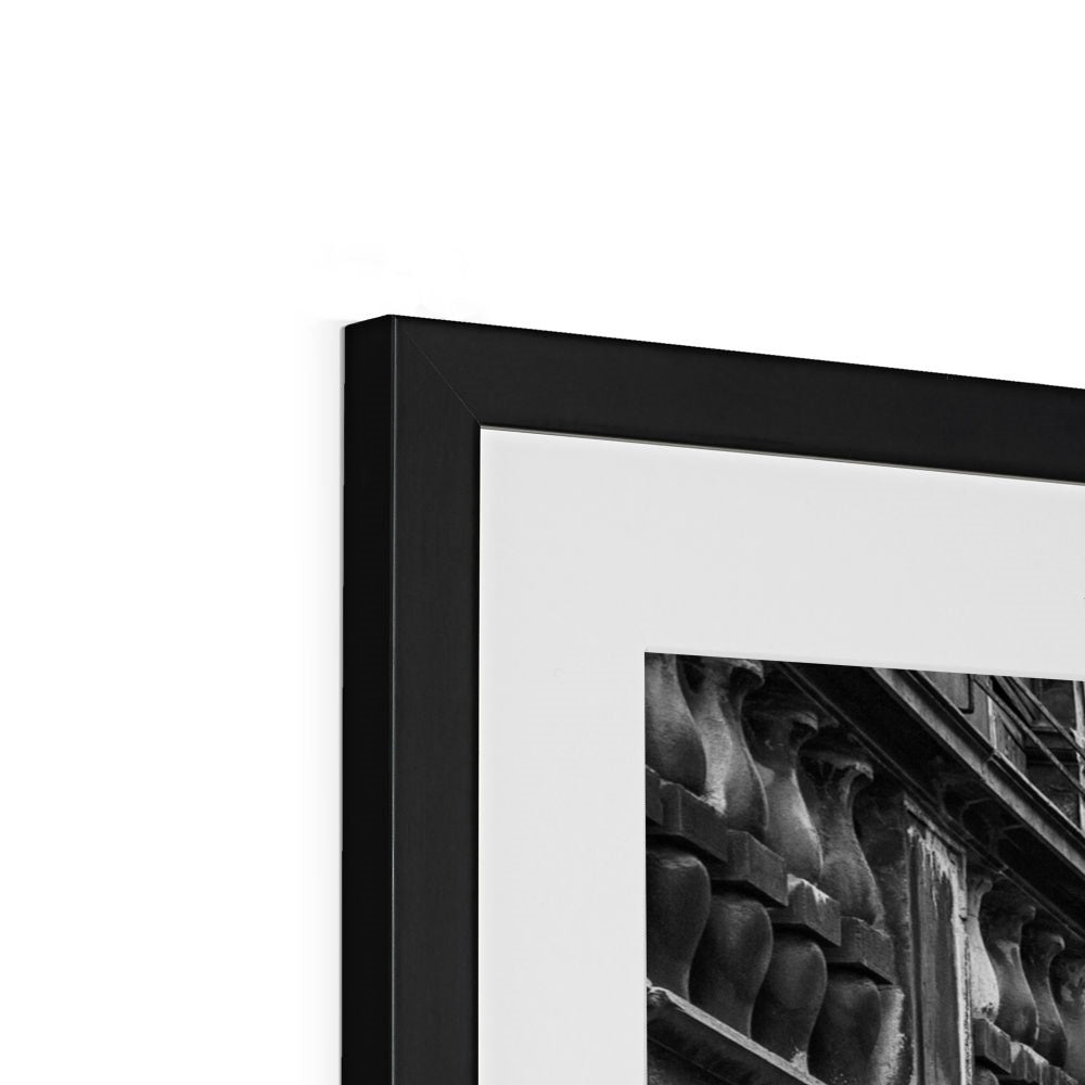 Venice Canals B&W Framed & Mounted Print