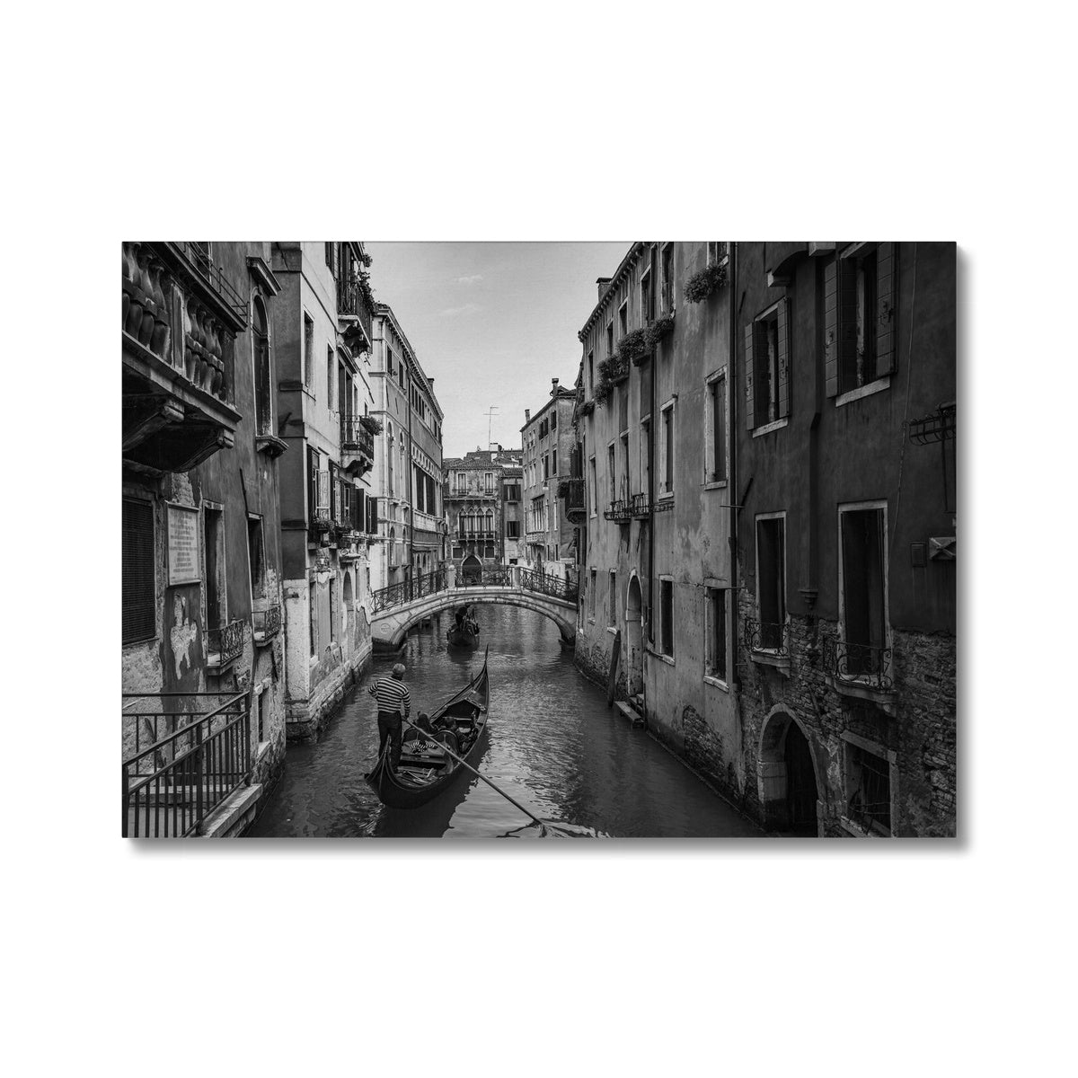 Venice Canals B&W Canvas