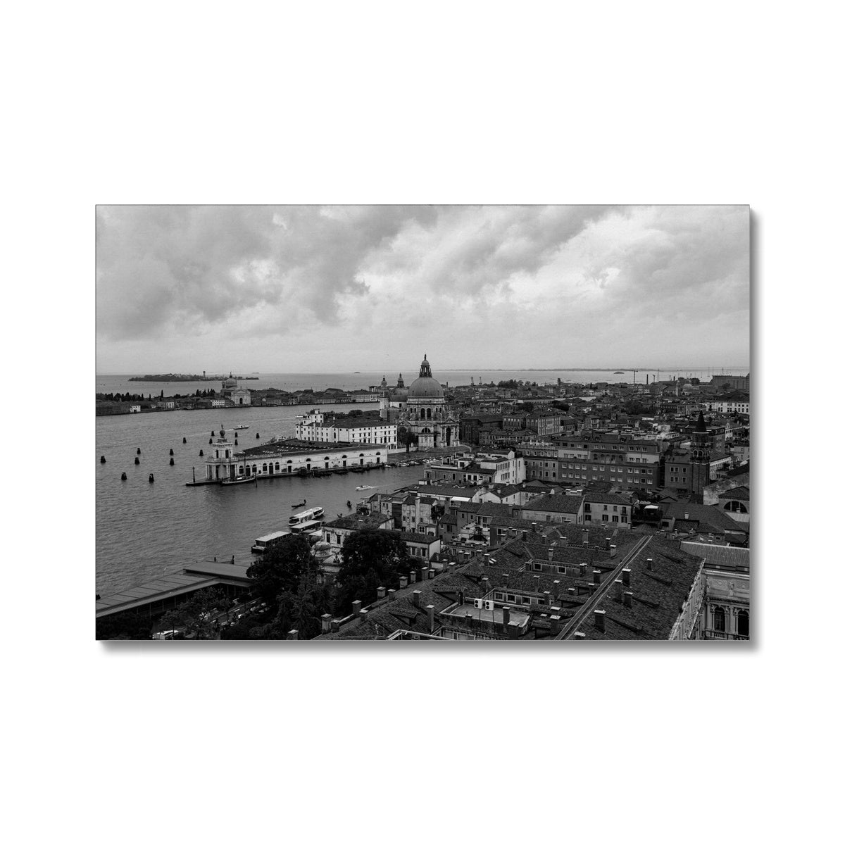 Venice Views B&W Canvas
