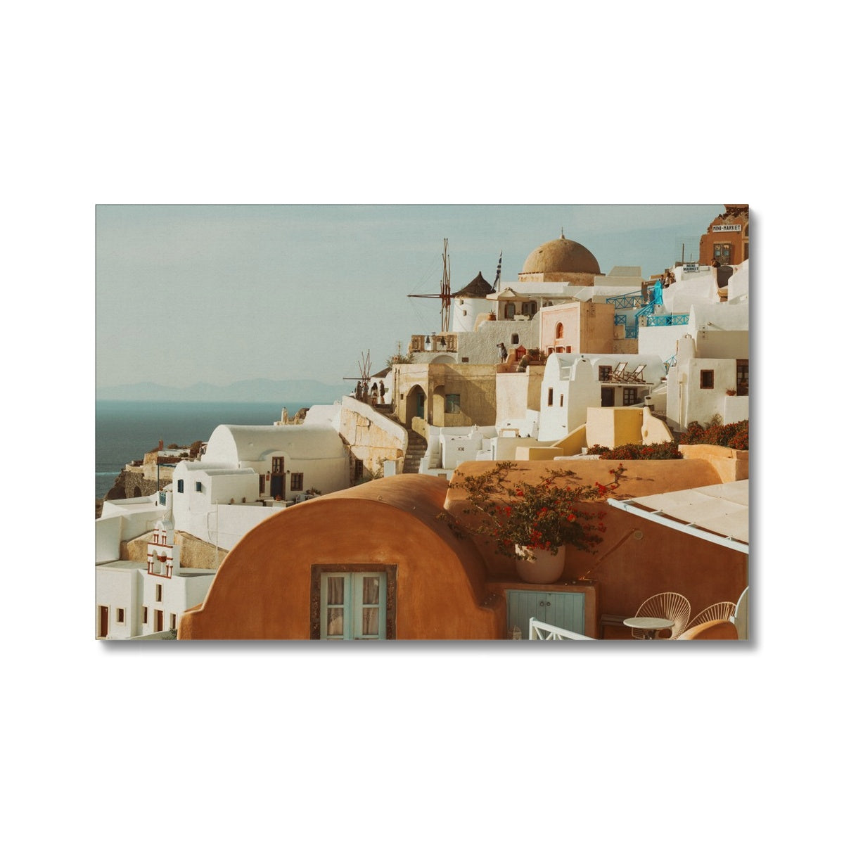 Santorini Architecture Canvas