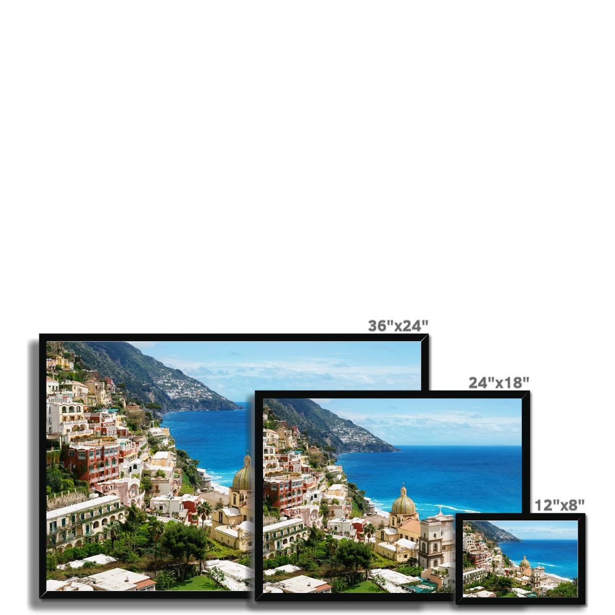 Positano Church Framed Print