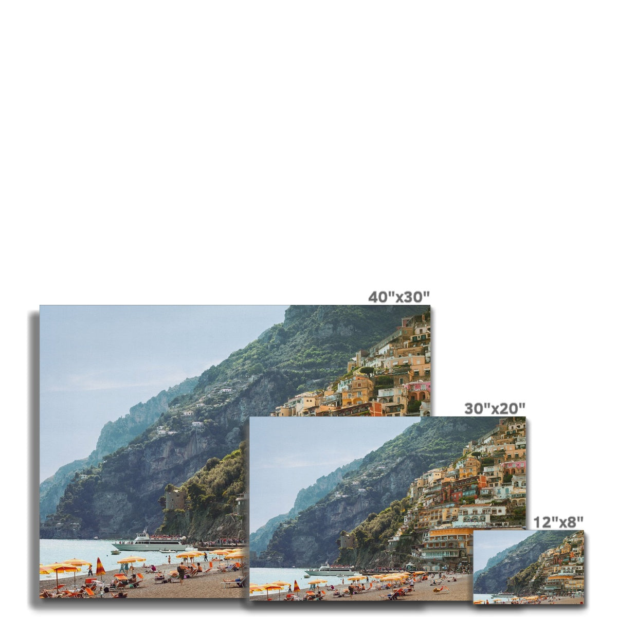 Positano Beach Canvas
