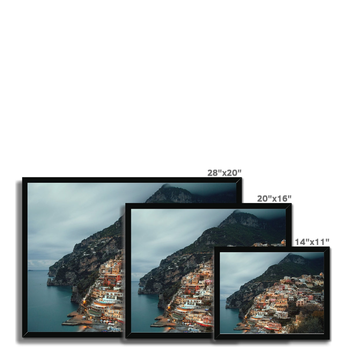 Positano Dusk Framed Print