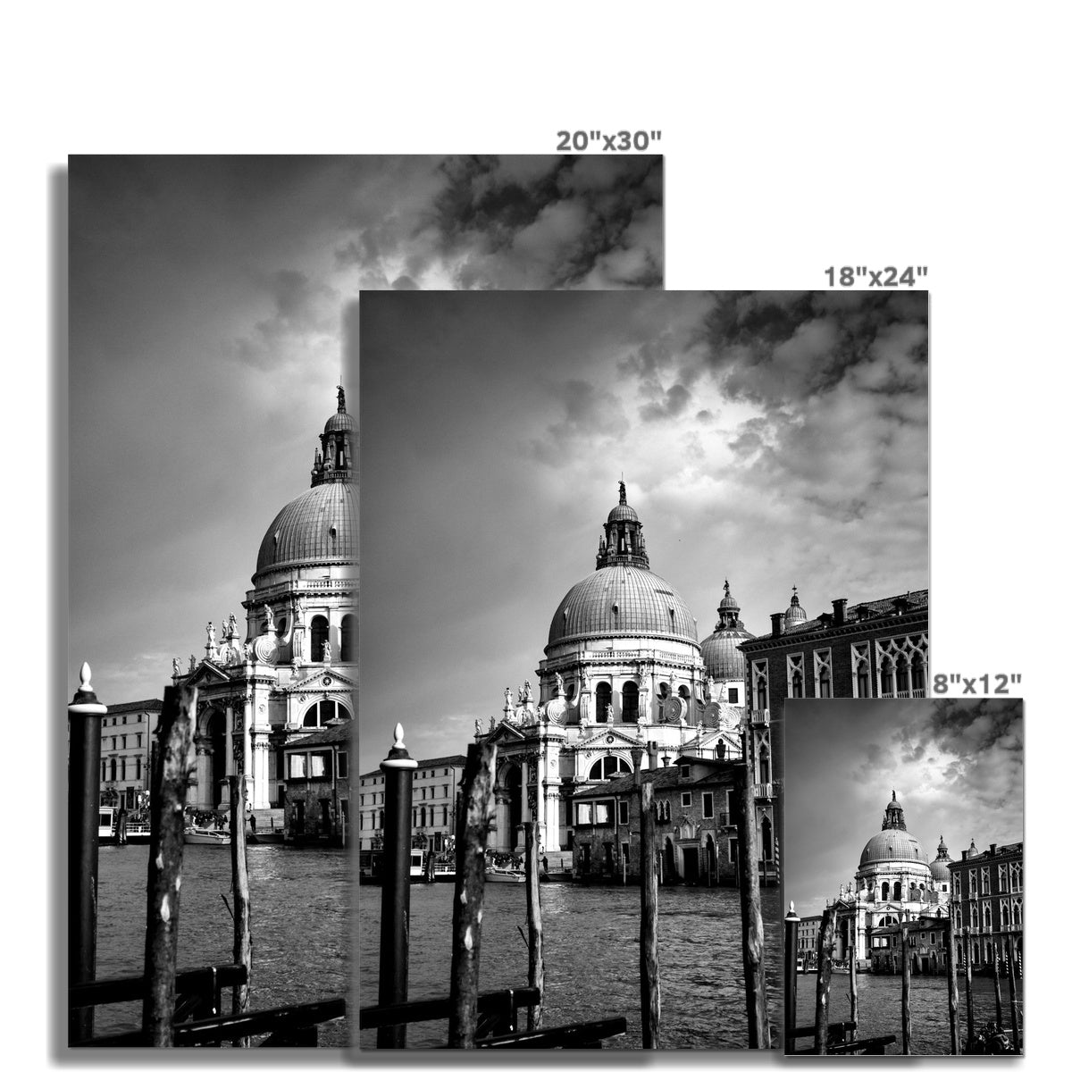 Venice Basilica B&W Fine Art Print