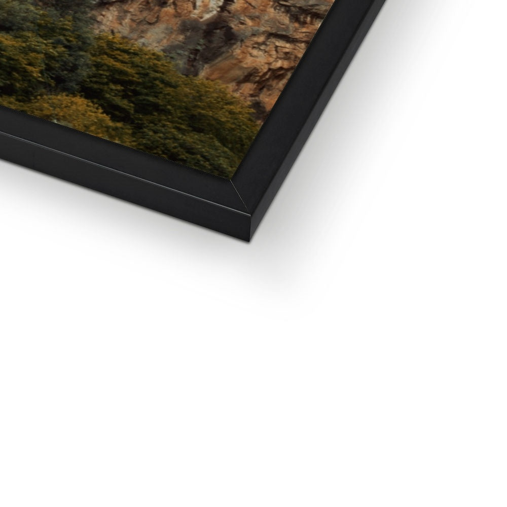 Positano Clouds Framed Print
