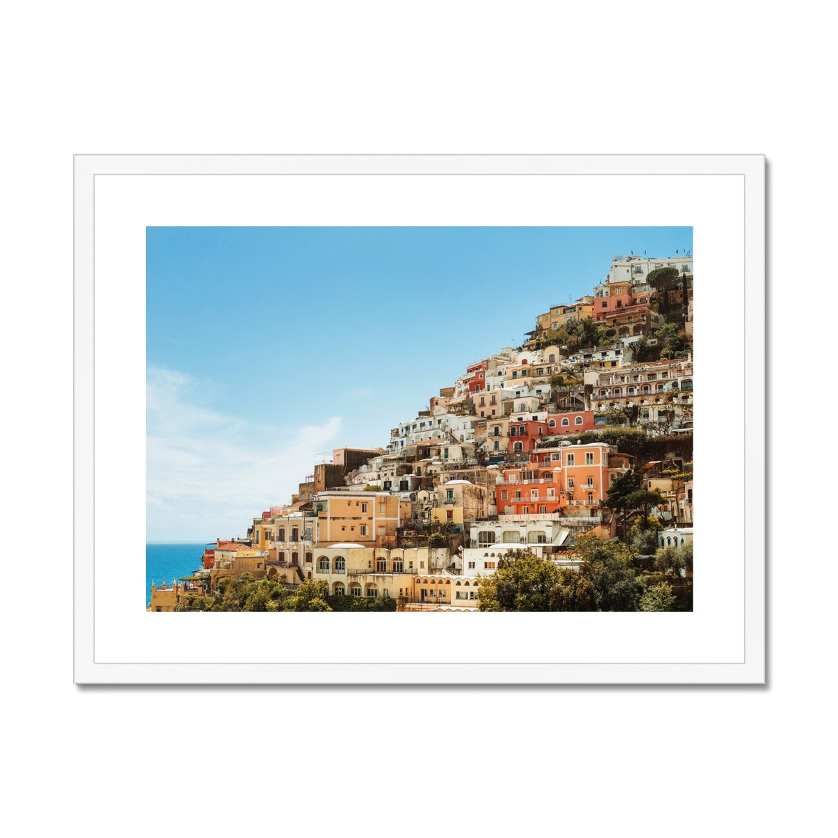 Positano Sky Framed & Mounted Print