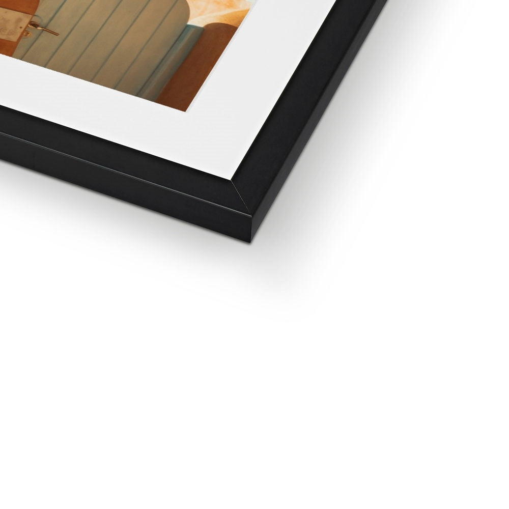 Santorini Architecture Framed & Mounted Print