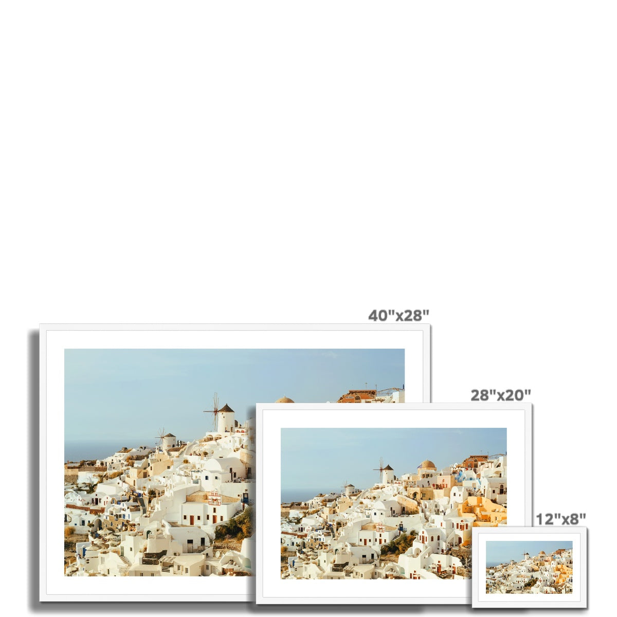 Santorini Framed & Mounted Print