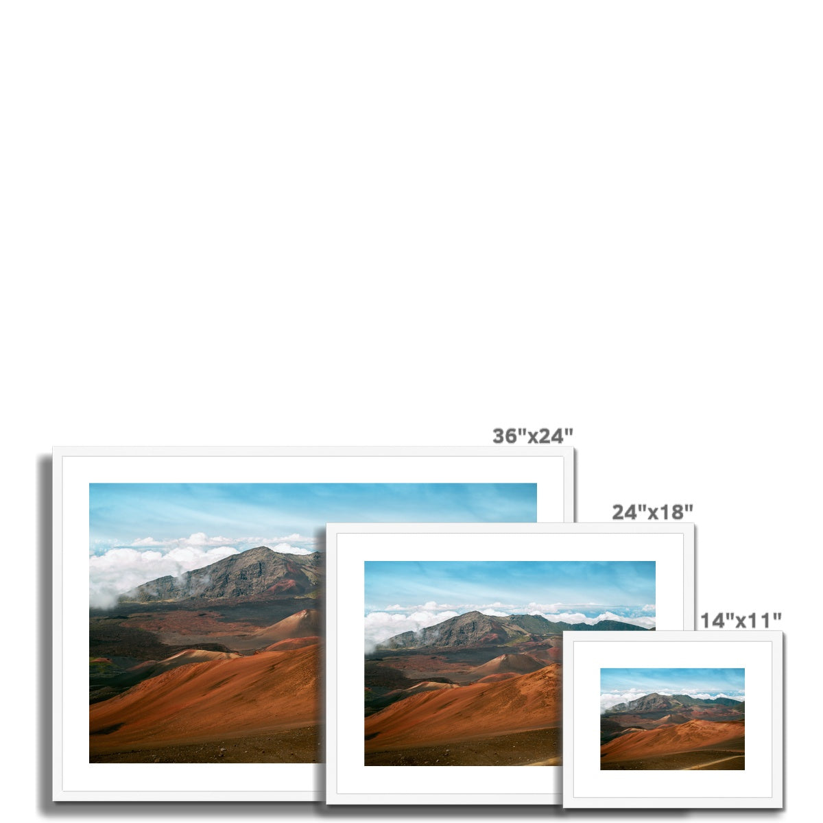 Haleakala Mountains Framed & Mounted Print