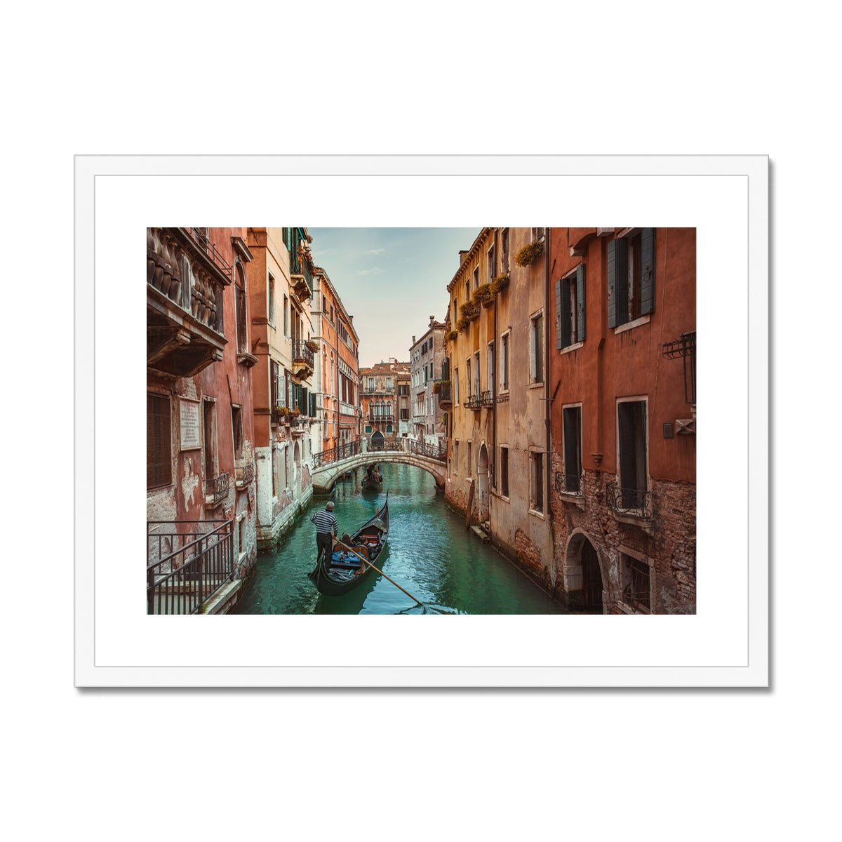 Venice Canals Framed & Mounted Print