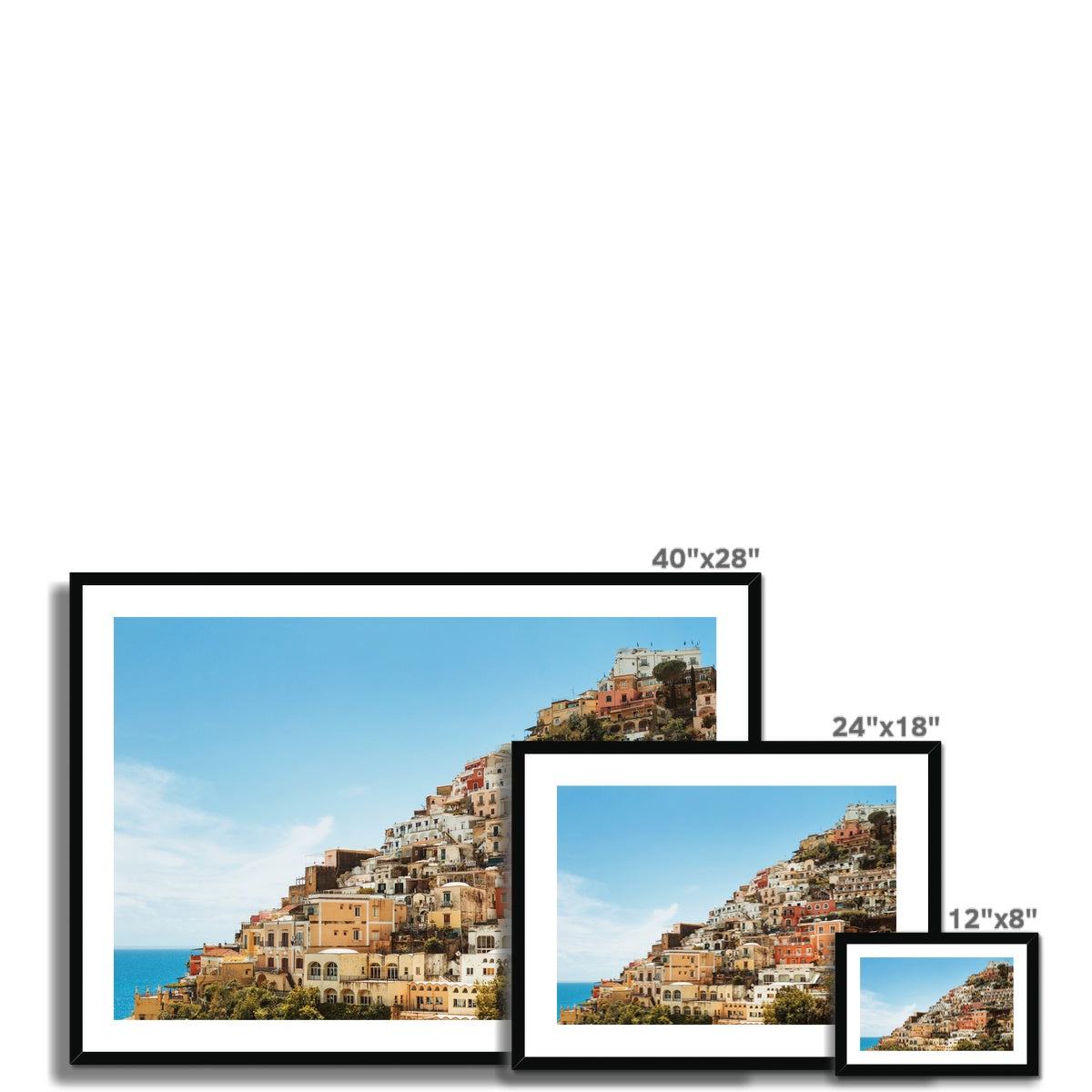 Positano Sky Framed & Mounted Print