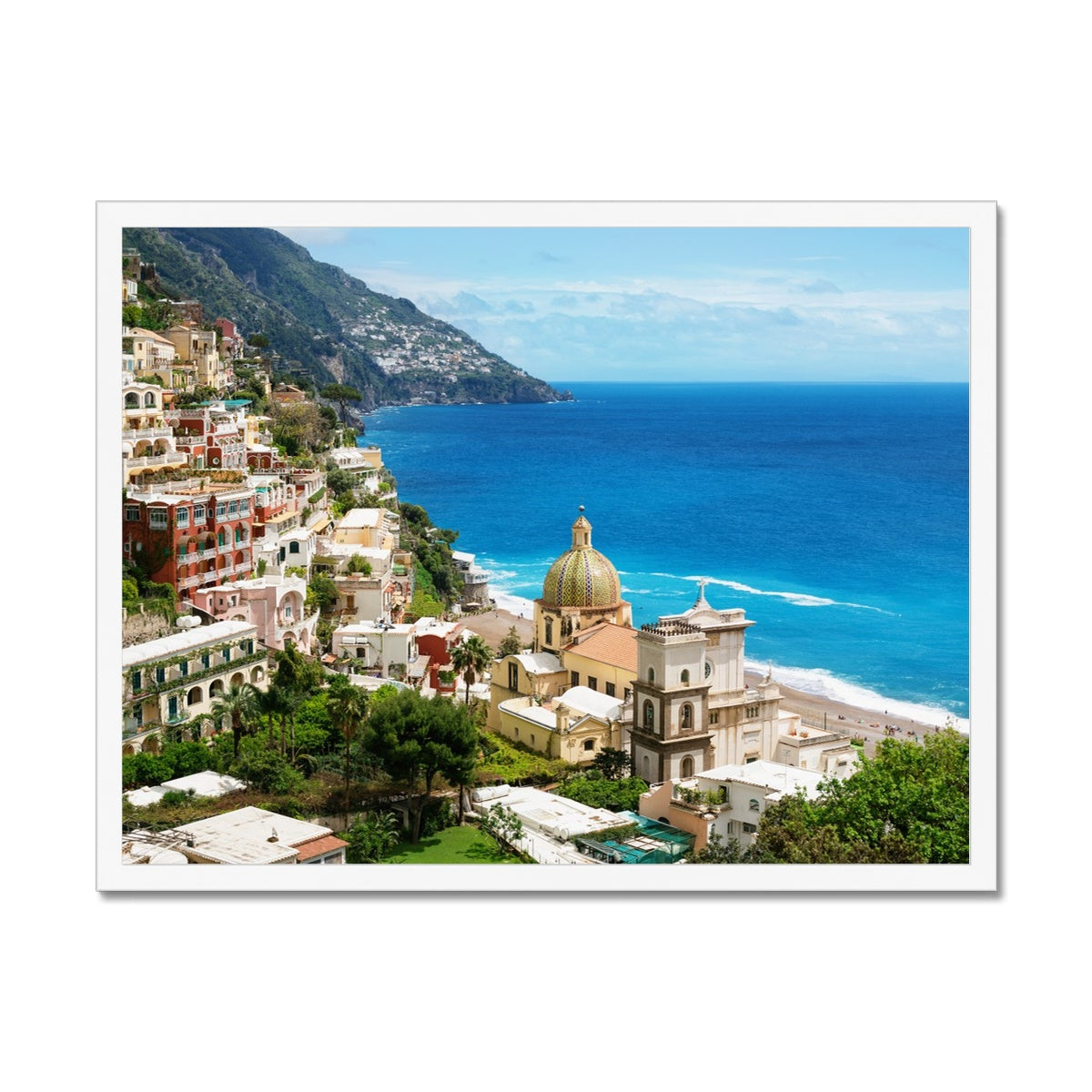 Positano Church Framed Print