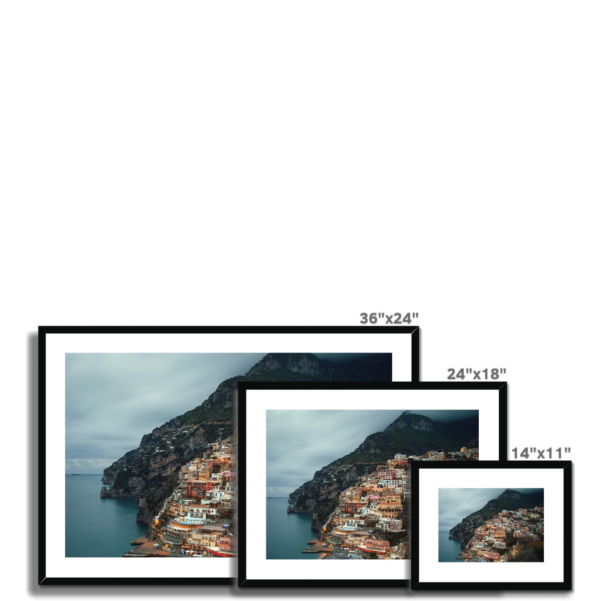 Positano Dusk Framed & Mounted Print