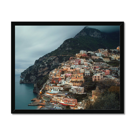 Positano Dusk Framed Print