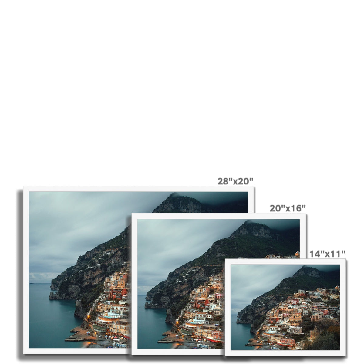 Positano Dusk Framed Print