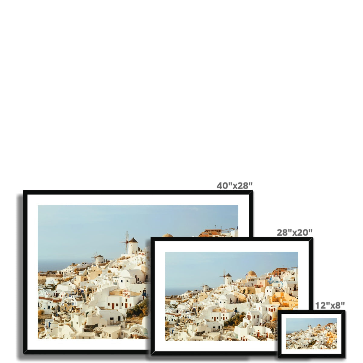 Santorini Framed & Mounted Print