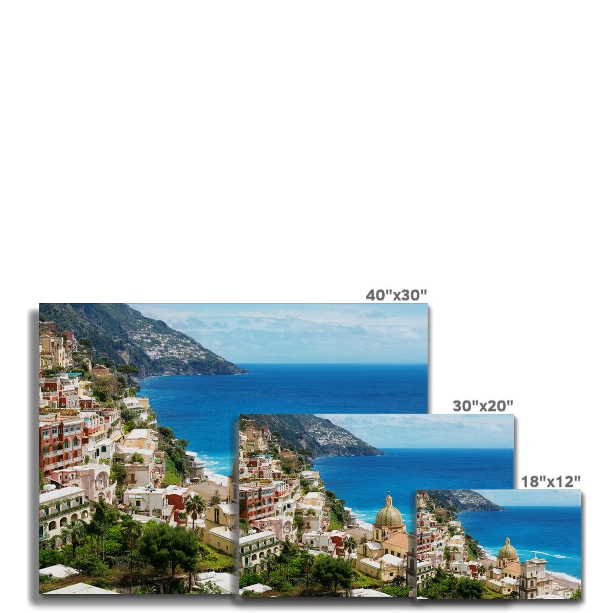 Positano Church Canvas