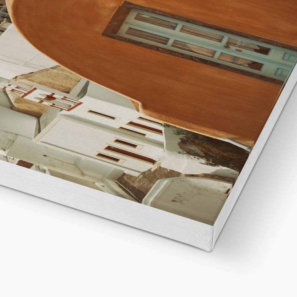 Santorini Architecture Canvas
