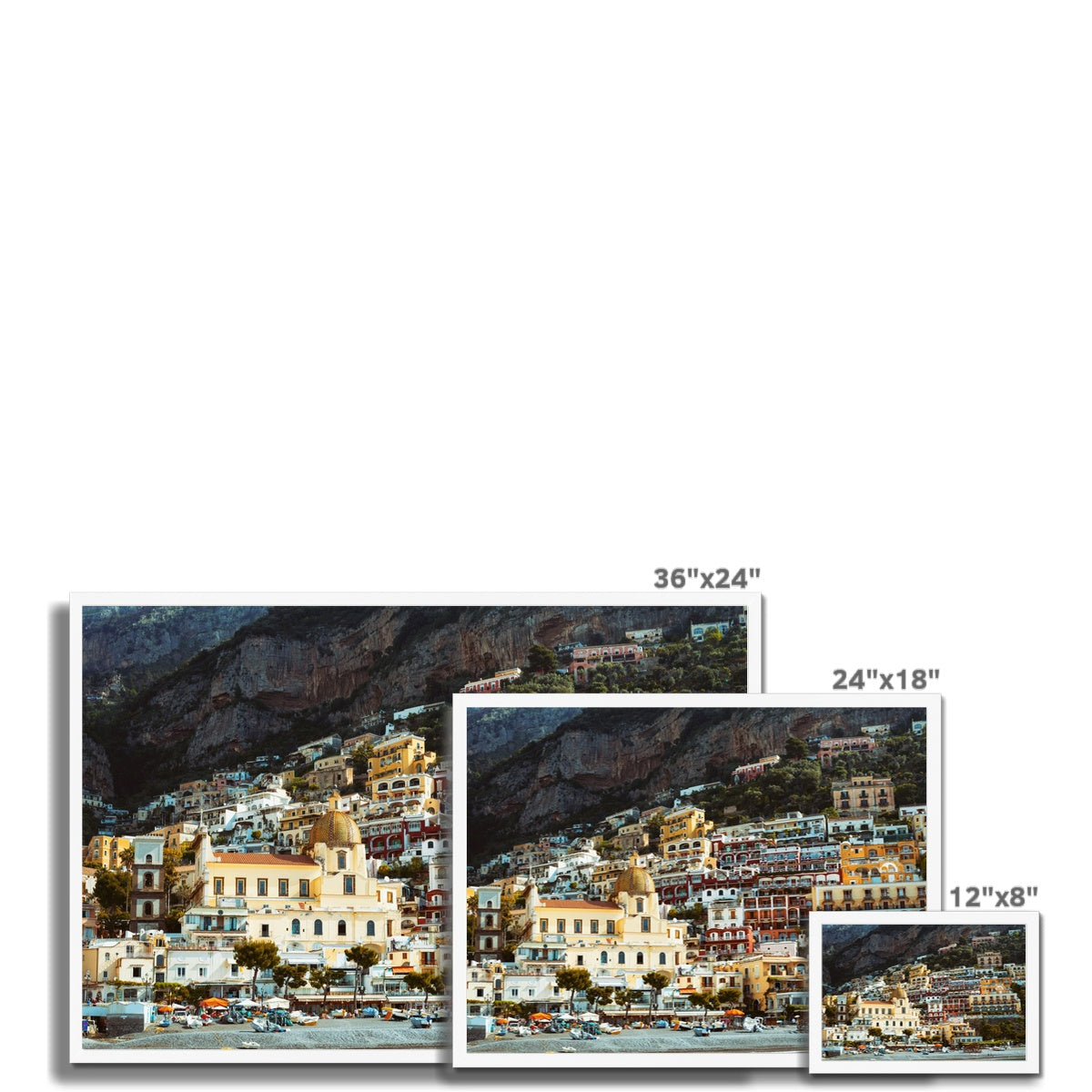 Positano Landscape Framed Print