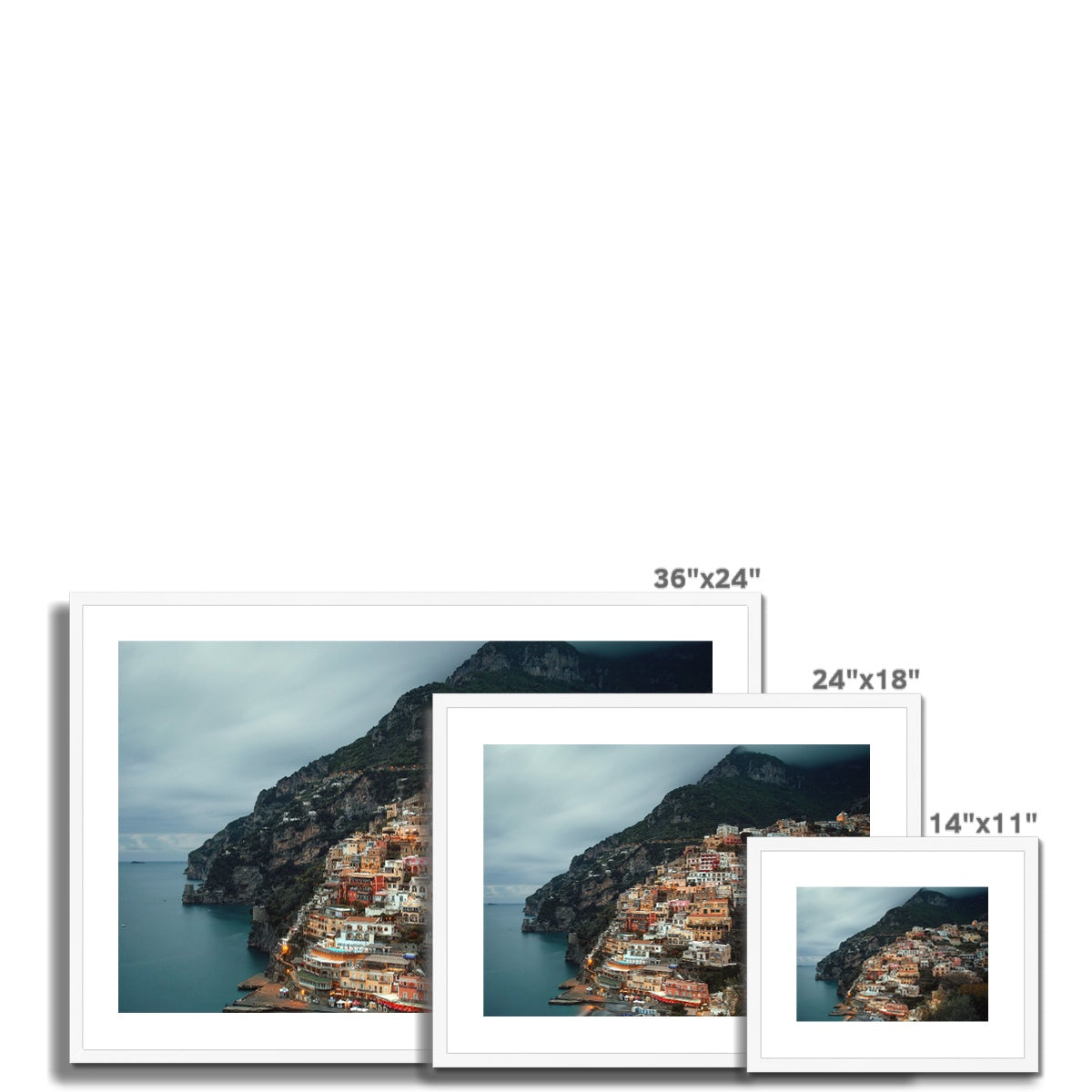 Positano Dusk Framed & Mounted Print
