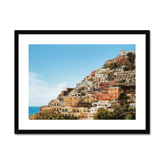 Positano Sky Framed & Mounted Print