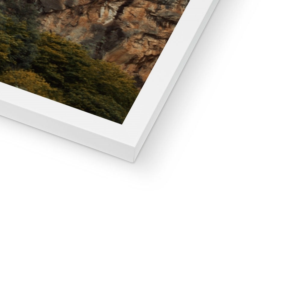 Positano Clouds Framed Print