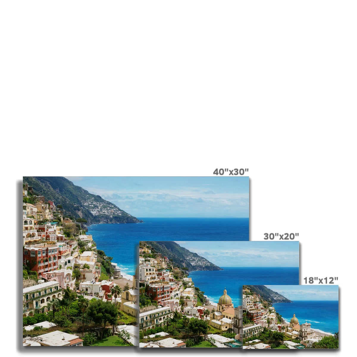 Positano Church Canvas