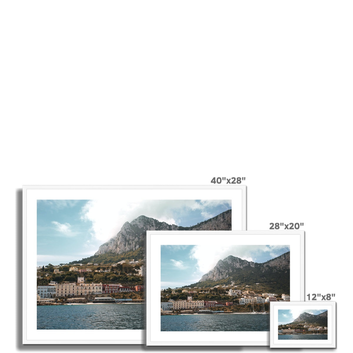 Capri Coast Framed & Mounted Print