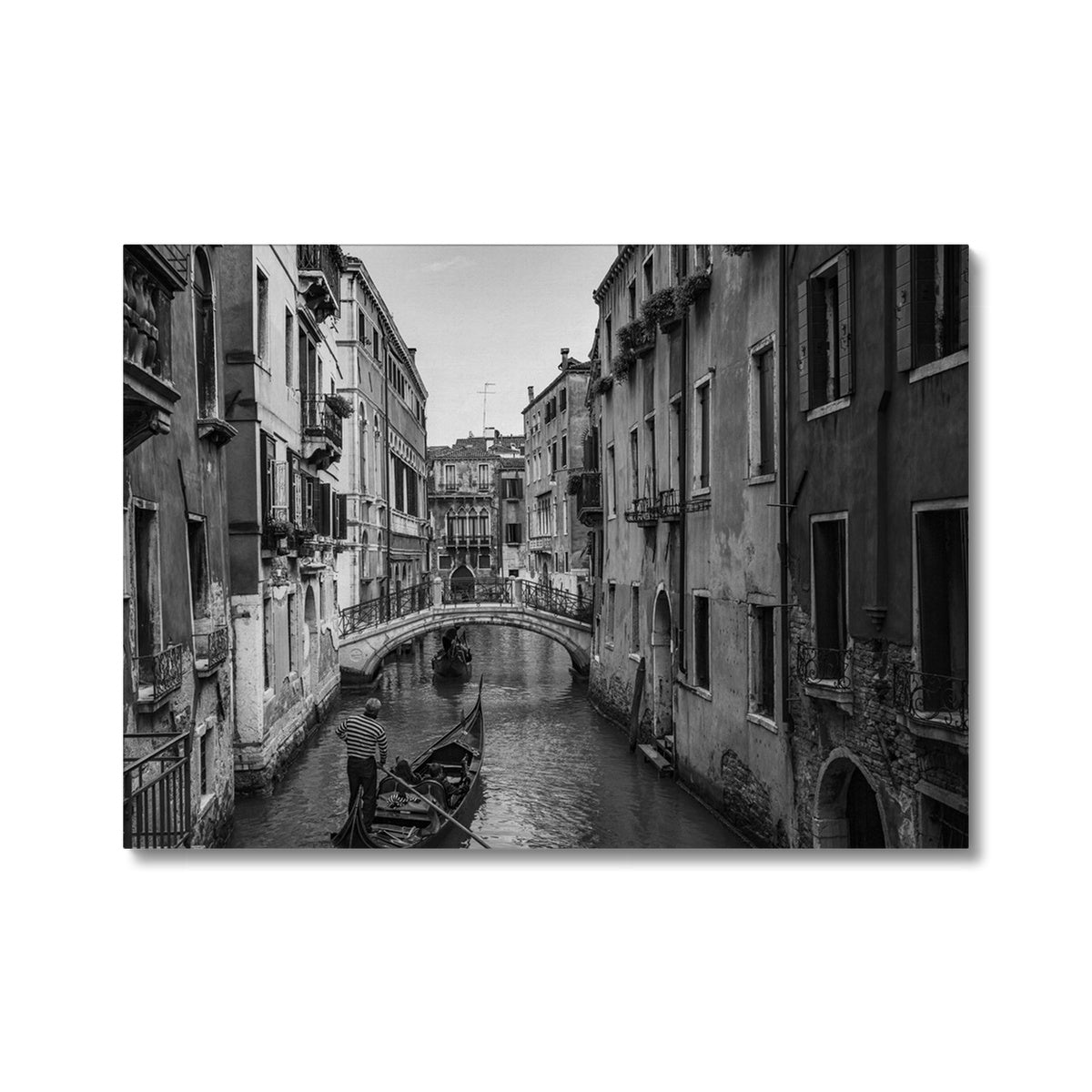 Venice Canals B&W Canvas