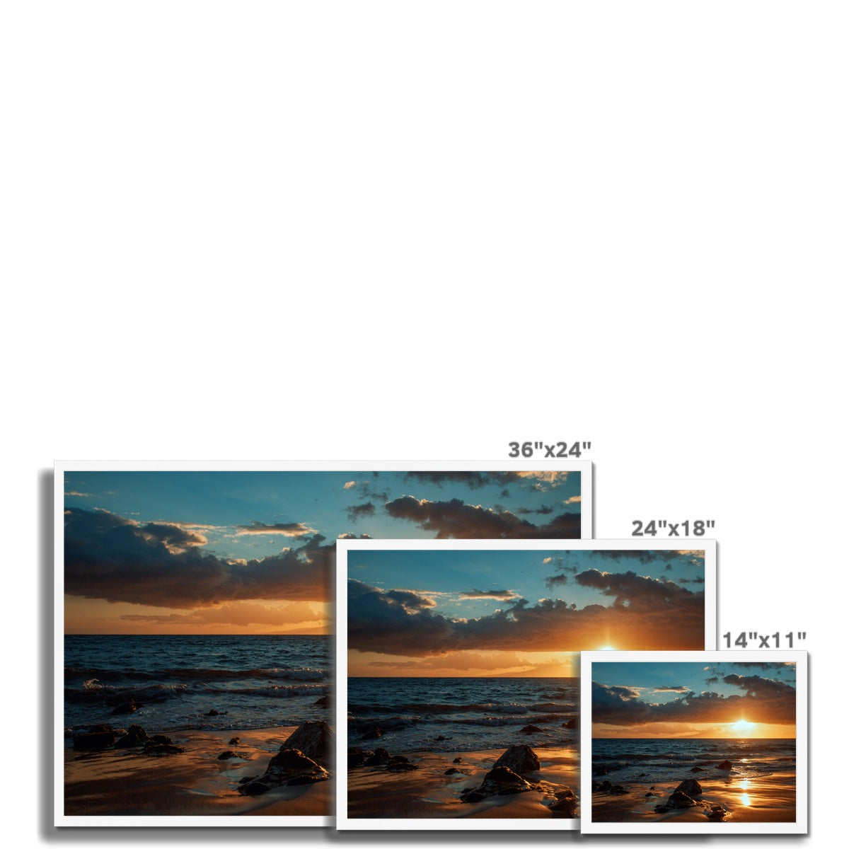 Maui Sunset Framed Print