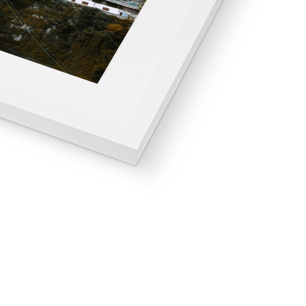 Positano Cliffs Framed & Mounted Print