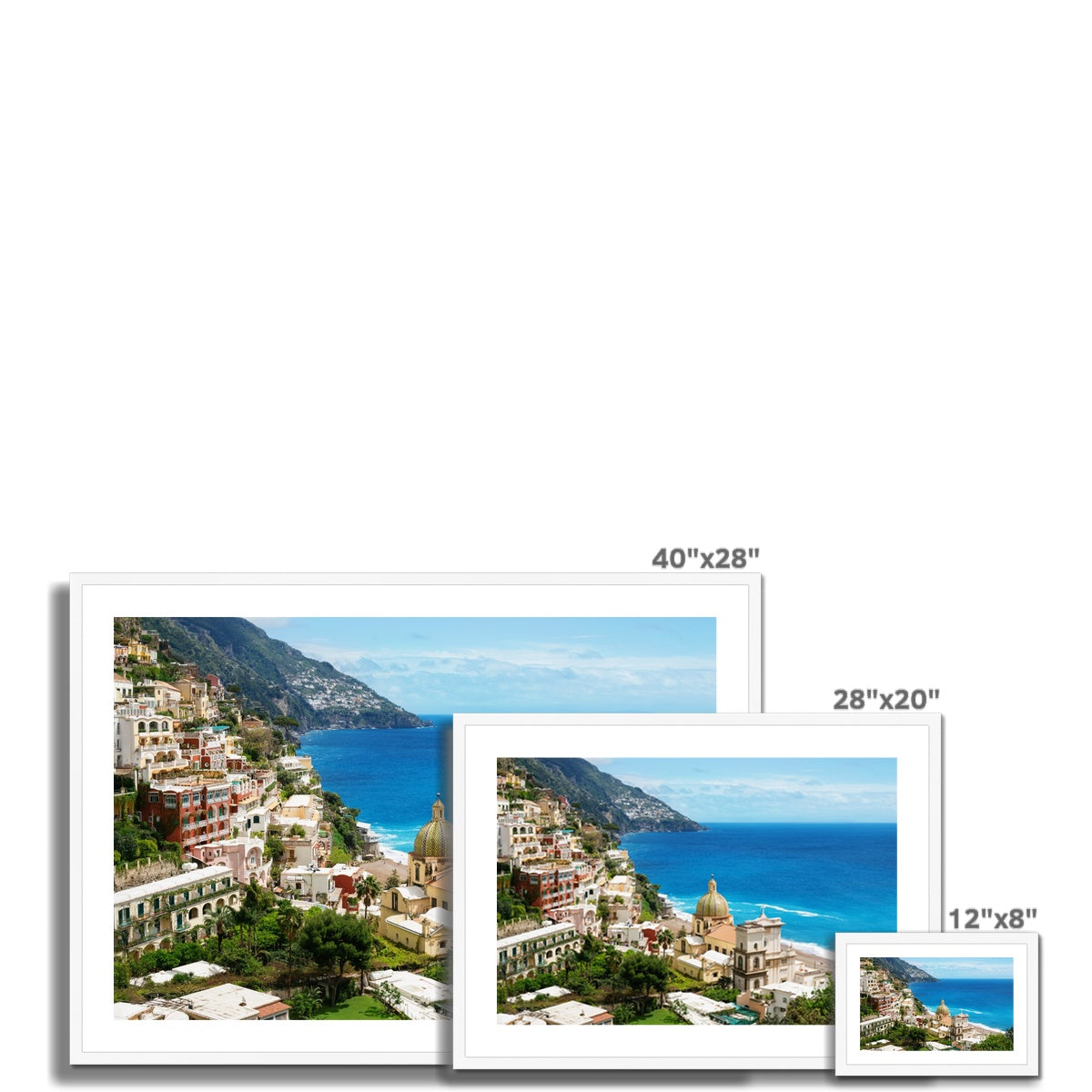 Positano Church Framed & Mounted Print
