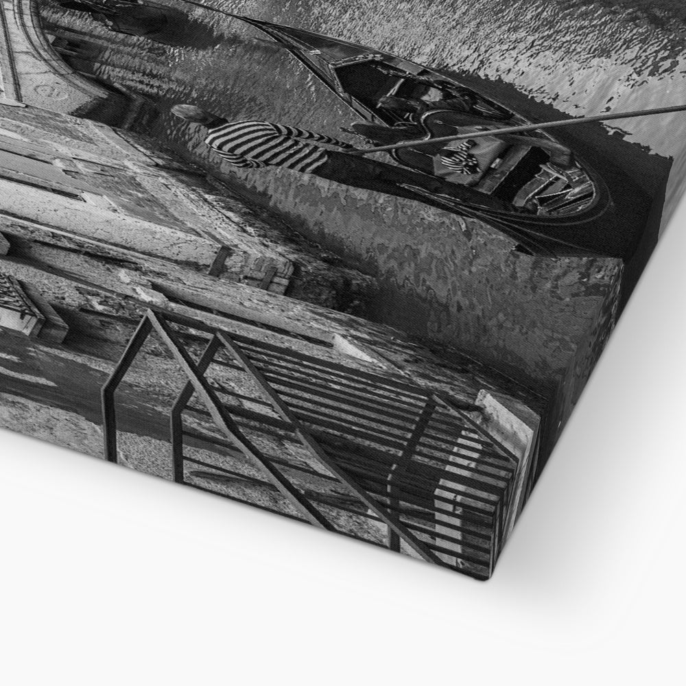 Venice Canals B&W Canvas