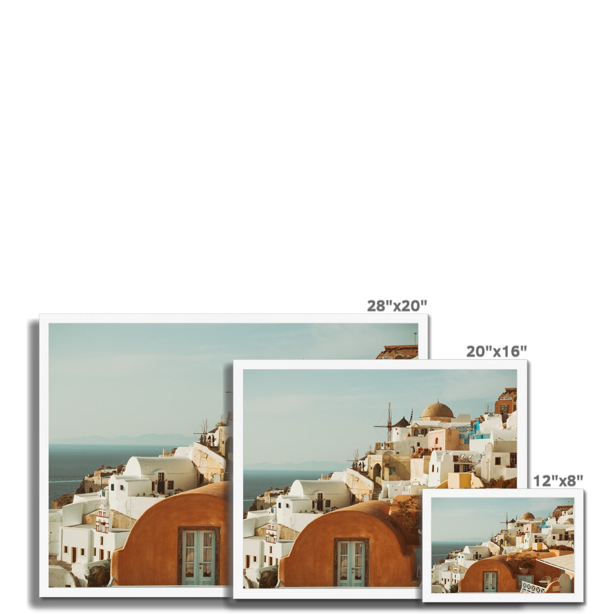 Santorini Architecture Framed Print