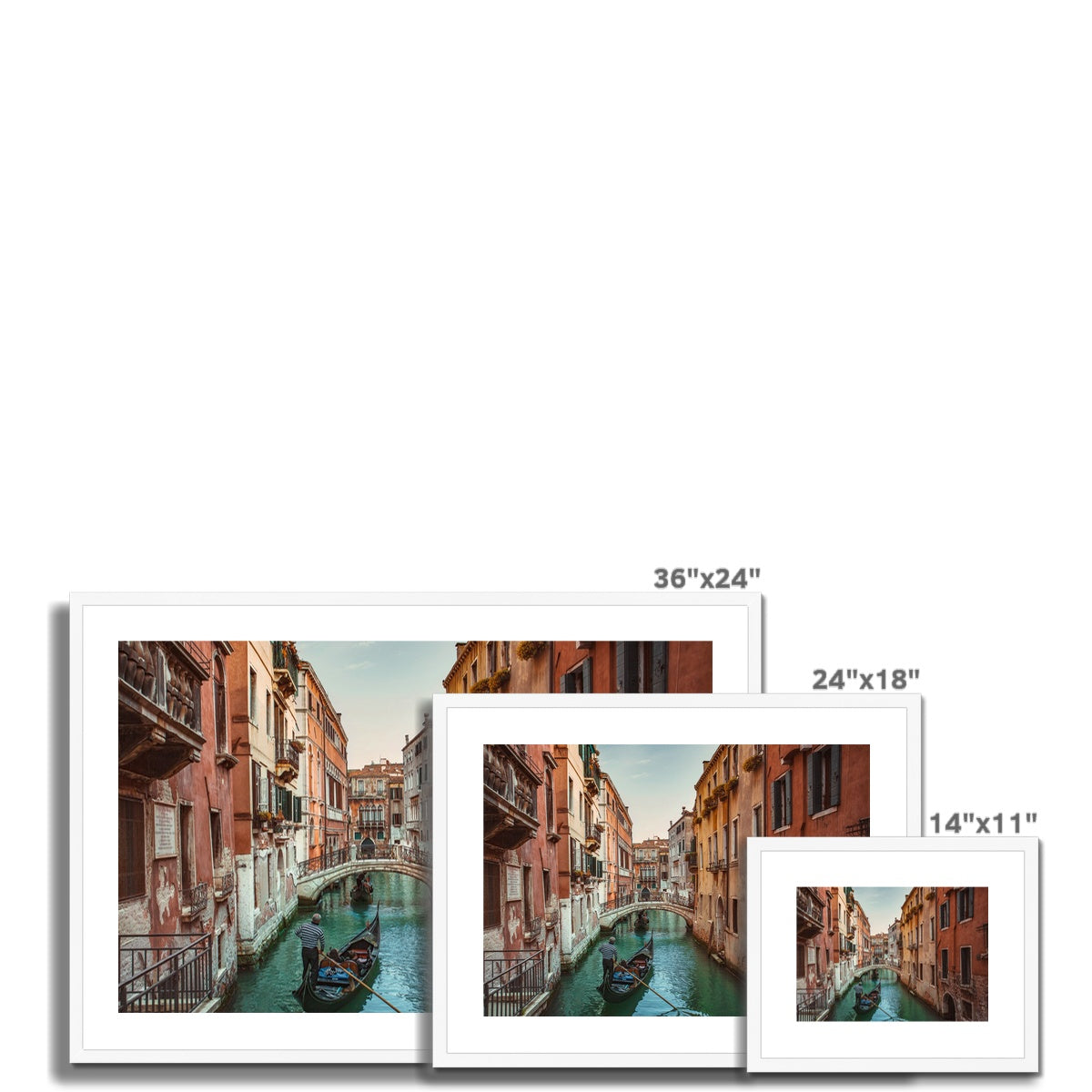 Venice Canals Framed & Mounted Print