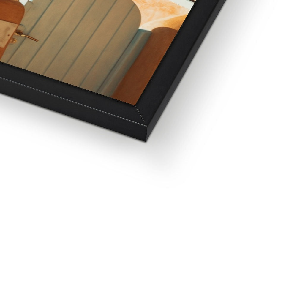 Santorini Architecture Framed Print