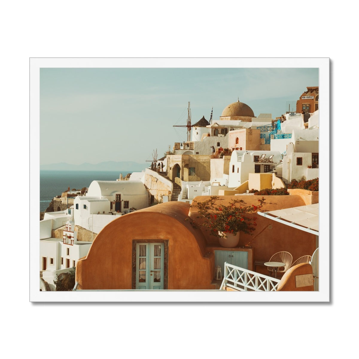 Santorini Architecture Framed Print