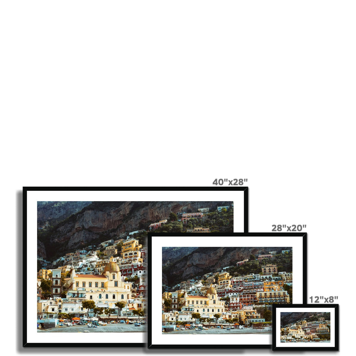 Positano Landscape Framed & Mounted Print