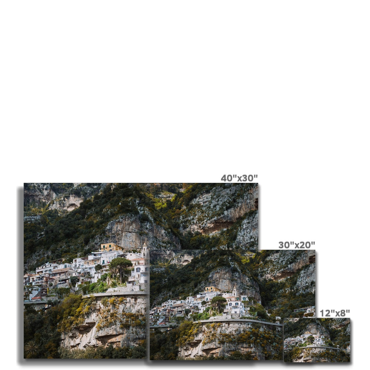 Positano Cliffs Canvas