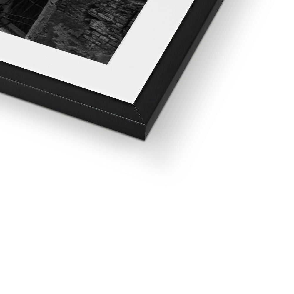 Venice Canals B&W Framed & Mounted Print