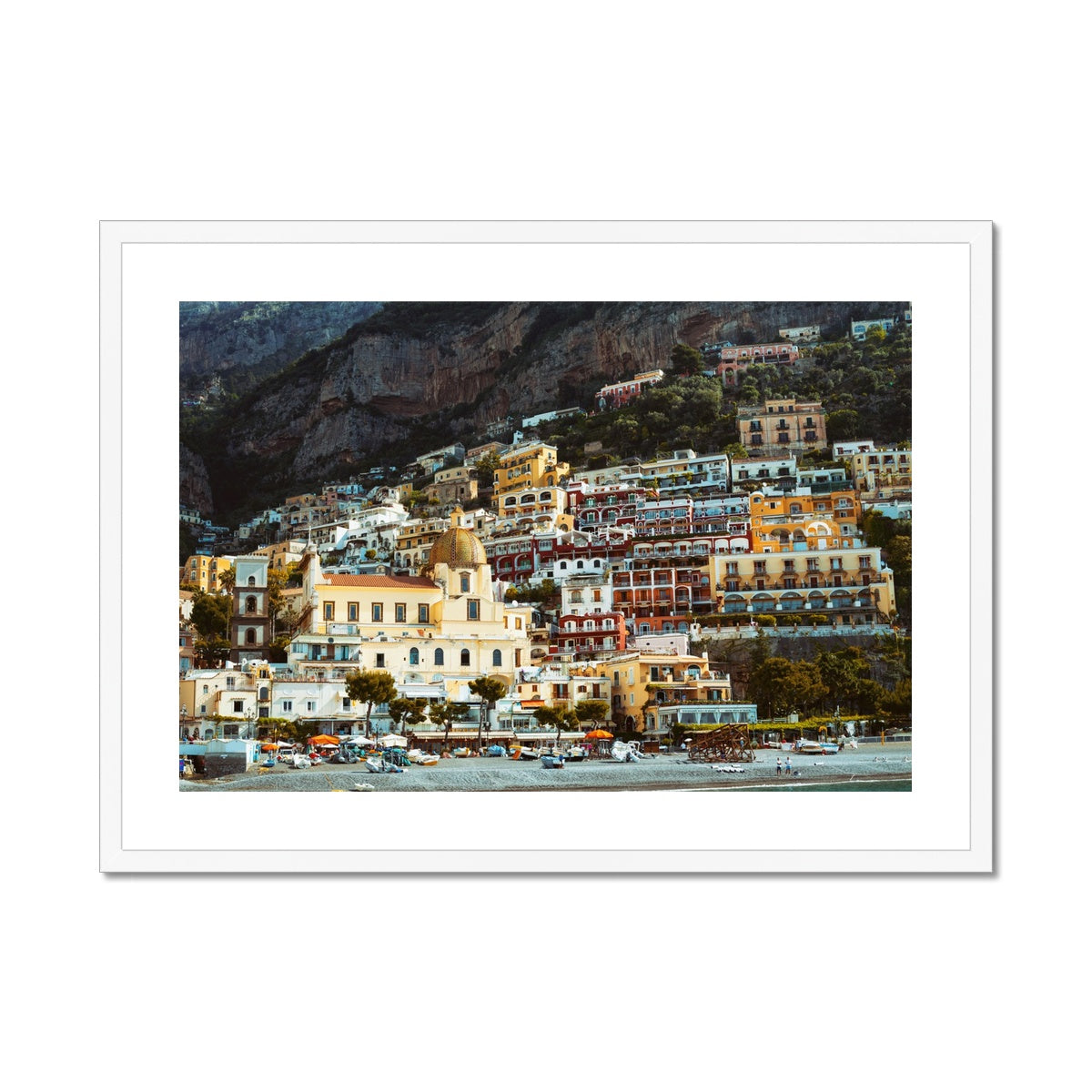 Positano Landscape Framed & Mounted Print