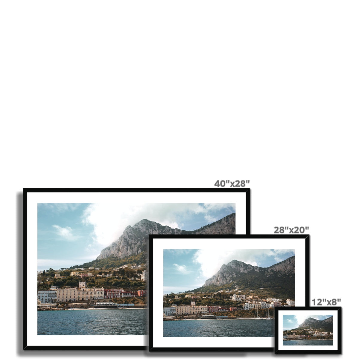 Capri Coast Framed & Mounted Print